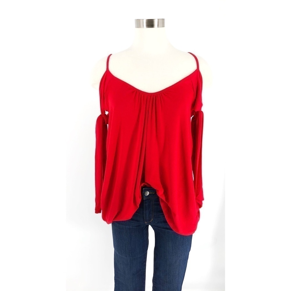 Free People Believe Me Cold Shoulder Top - Picture 2 of 4